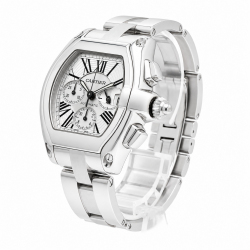 Cartier Roadster XL W62019X6 Chrono White Dial Watch